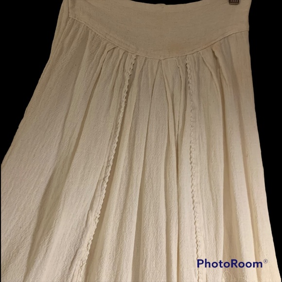 Ao Poi skirt handmade cotton fabric from Paraguay boho - Picture 4 of 8